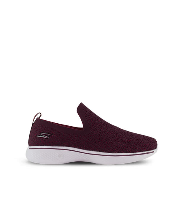 GO WALK FOUR MAROON SNEAKERS FOR WOMEN