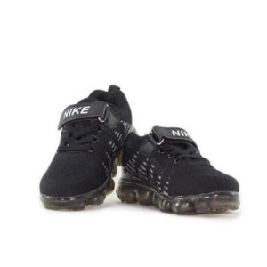 AMax Vapor Max Black Running Shoes For Kids