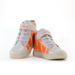 FD Grey High Top Sneakers For Kids 2