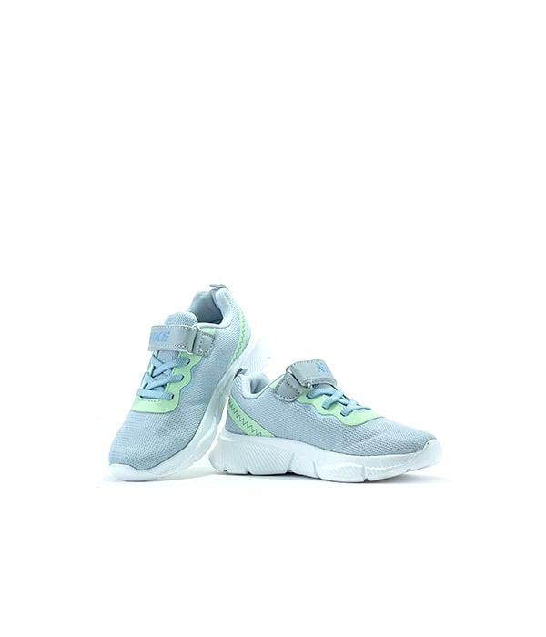 Grey and Green Air Thunder Shoes for Kids