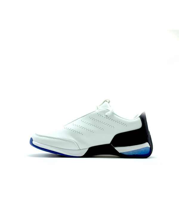 PM Cushion White and Blue Running Shoes For Men