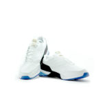 PM Cushion White and Blue Running Shoes For Men 3