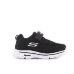 SKC Black Stick-On Sneakers For Kids a1