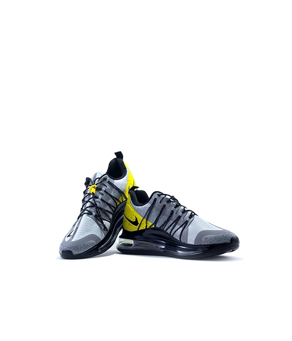 YELLOW AND GREY AIR DYNAMIC RUNNING SHOES