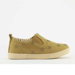 FD Camel Slip-On Sneakers For Kids