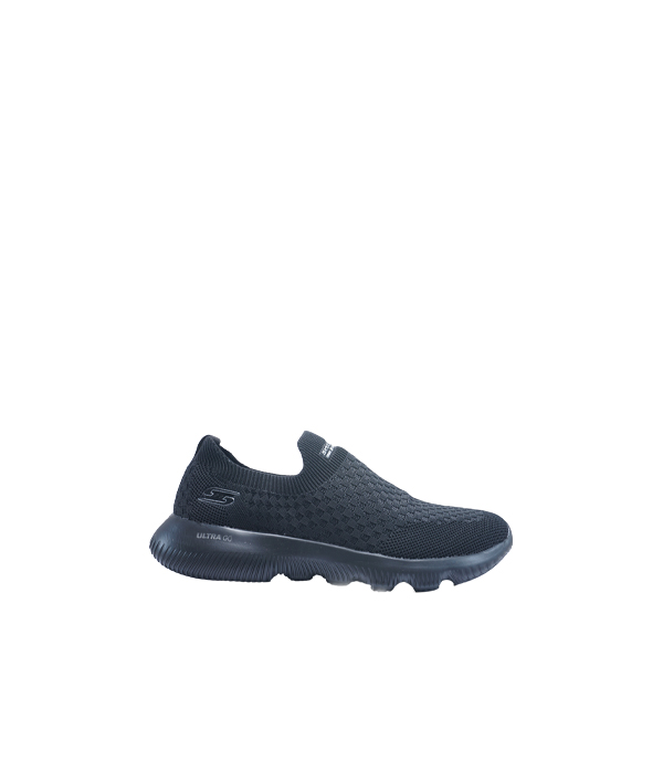 SKC Black Walking Shoes for Men