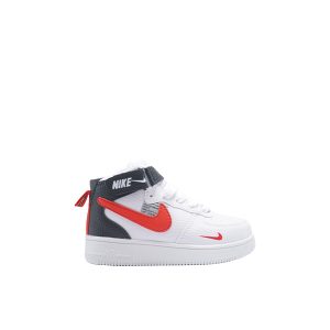 NK White and Red Casual Shoes for Kids