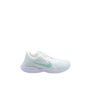 Green and White casual shoes for Women