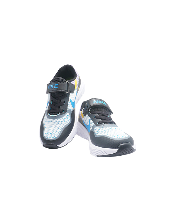 NK Black and Blue Running Shoes for kids 2