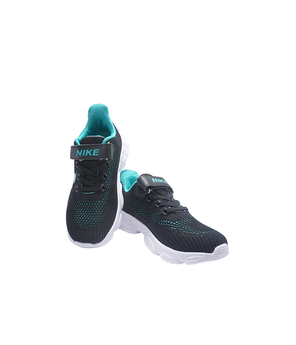 NK Black and Blue Running Shoes for Kids 2