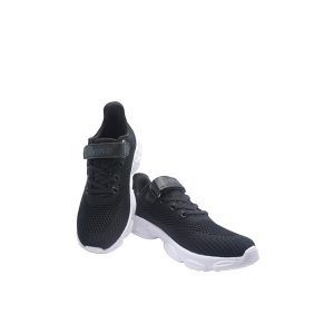 NK Black & White Running Shoes for Kids 2