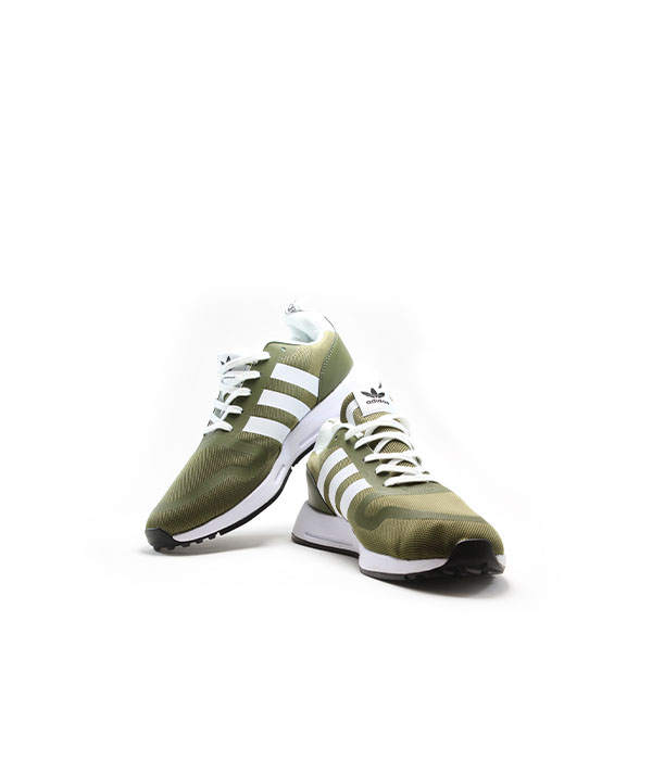 AD Green & White Sports Shoes For Men-1
