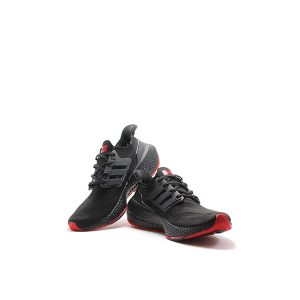 AD Solid Black and Red Sports Shoes For Women-1