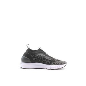 UA Solid Black and White Running Shoes For Men