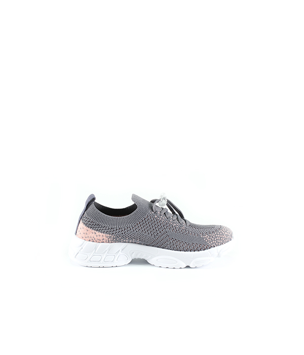 SK Grey Running Shoes for Kids