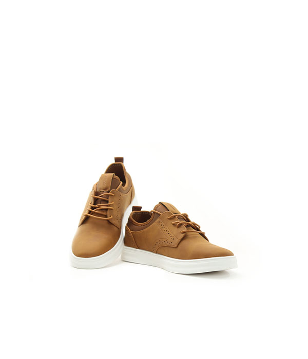 Flash casual brown shoes for Men-1