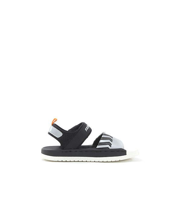 FD Black/Grey/Green Sandals for Kids