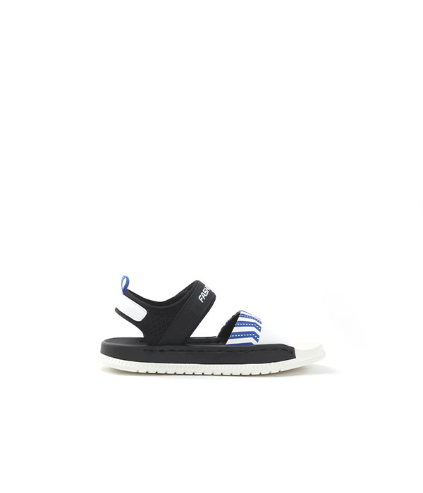FD Black/white/blue Sandals for Kids