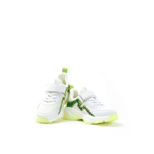 FD green white jogging Shoes for Kids-1