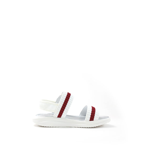 FD White/red Sandals for Kids