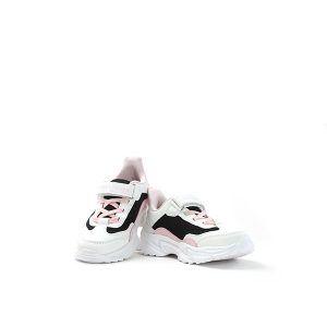 SKC White Pink Jogging Shoes for Kids-1