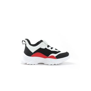 SKC Black / White/red Jogging Shoes for Kids