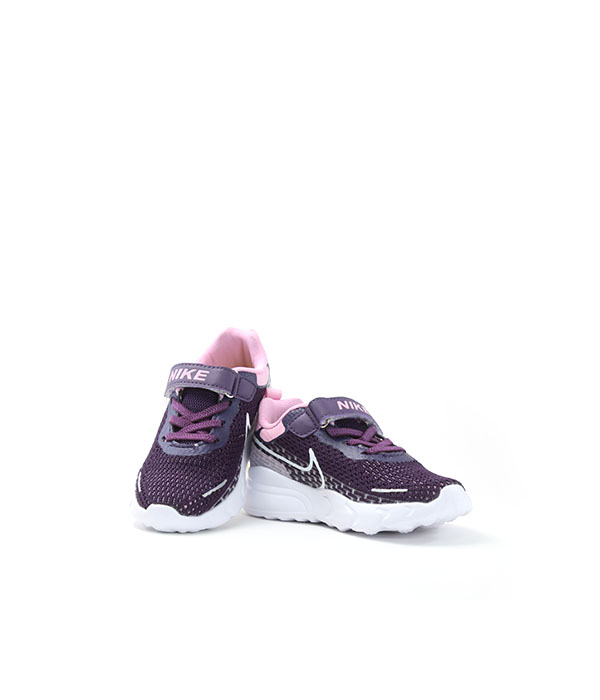 NK Purple/ pink Jogging Shoes for Kids-1