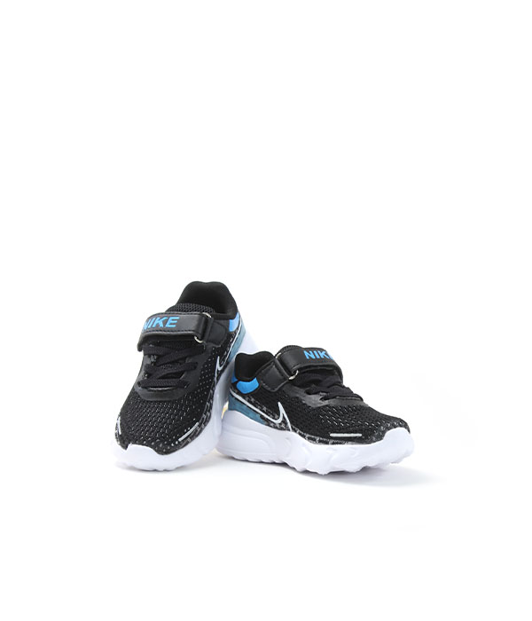 NK black blue Jogging Shoes for Kids-1