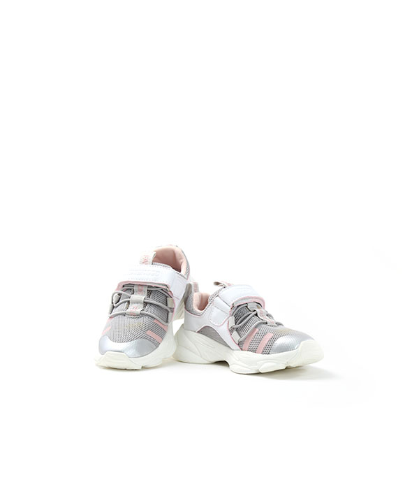 FD Pink/White Jogging Shoes for Kids-1