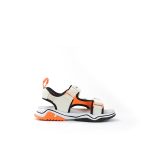 FD White/Orange Sandals for Kids