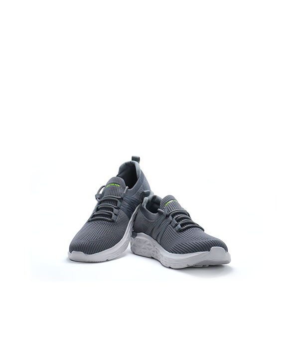 SKC Air cooled Memory Foam Walk Grey Shoes for Men-1