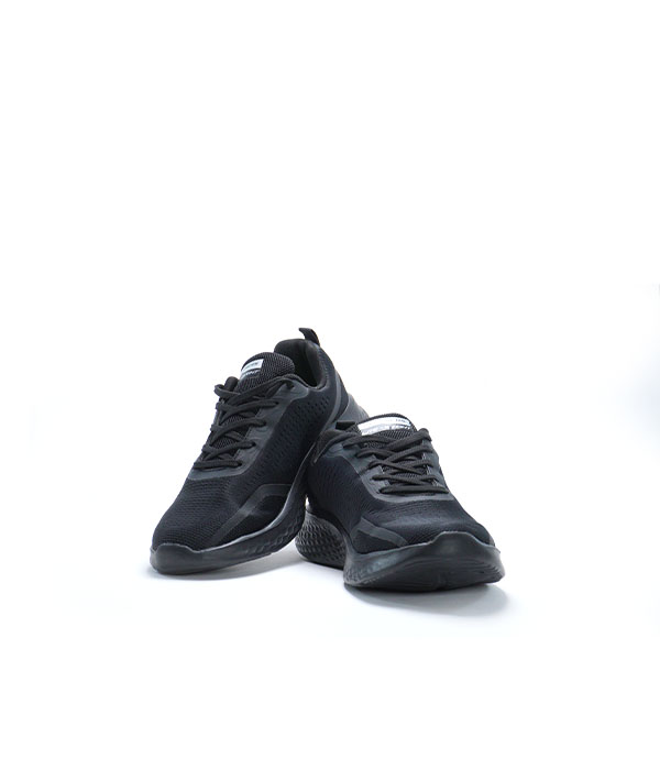 SKC Lite Air cooled Memory Foam Walk Black Shoes for Men-1