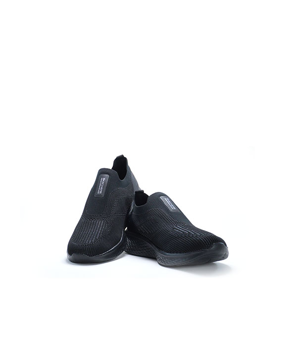 SKC performance Air cooled Memory Foam Walk Black Shoes for Men-1