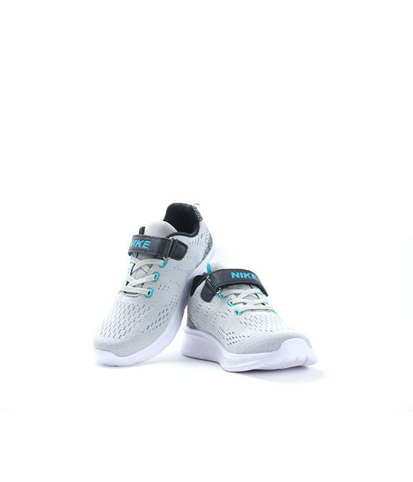NK Grey Running shoes for Kids-1